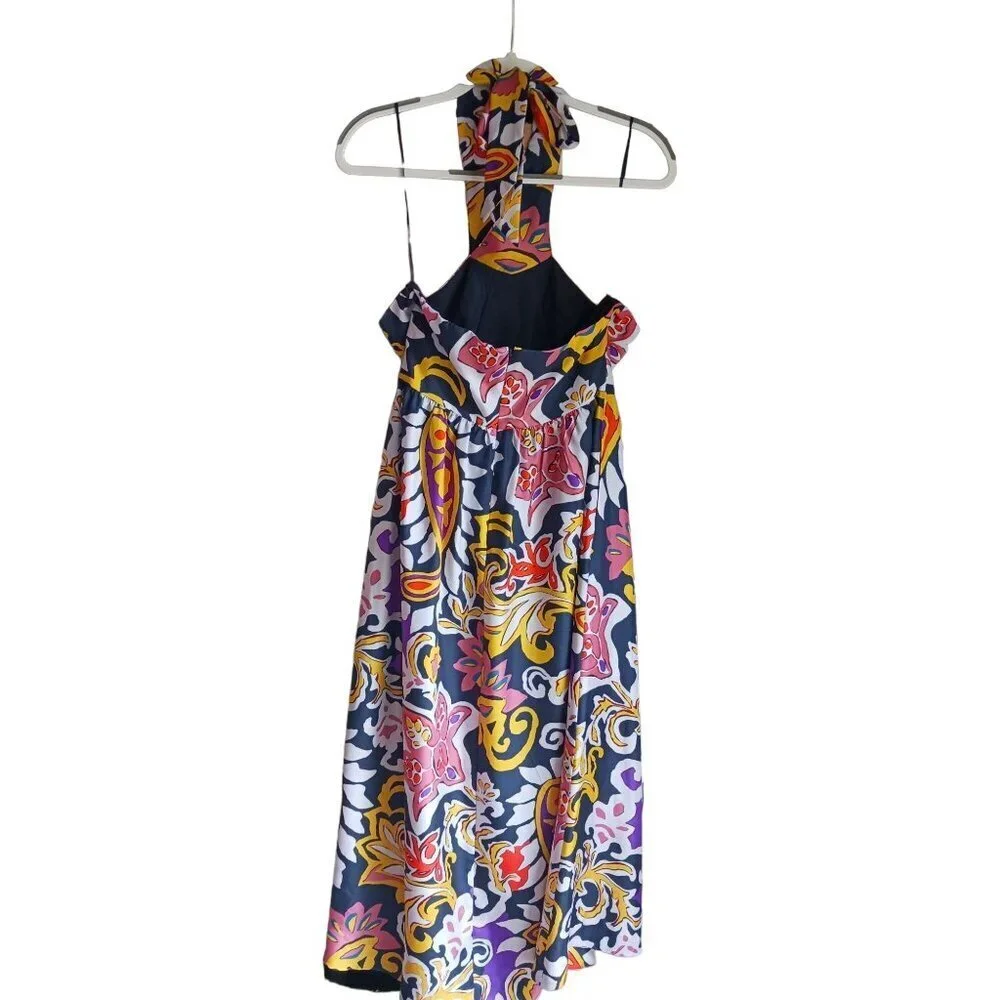 J. Crew Paisley Silk Luxury Maxi Sarong Dress MSRP $228 Size 4